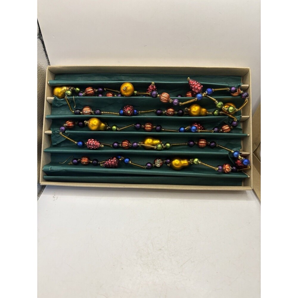 Vintage Set Of Smith And Hawken Glass Fruit Garland Czech Republic #568956 READ
